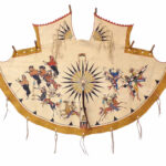 Native American Hand Painted “Mini” Tipi Wrap: Buffalo Spirit Hunt