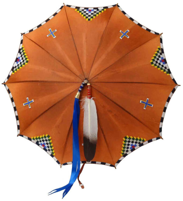Native American Hand Beaded 1930's Umbrella