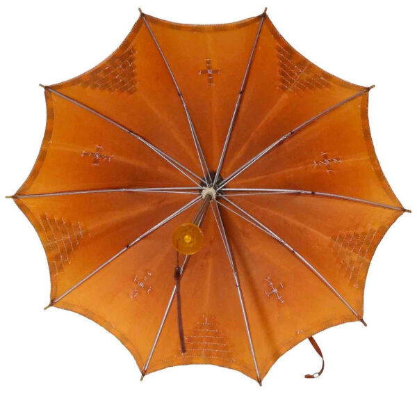 Native American Hand Beaded 1930's Umbrella - Image 3